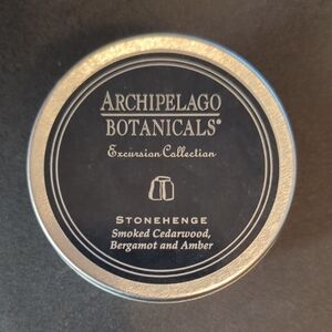 Archipelago Botanicals Stonehenge Candle - Black and Silver